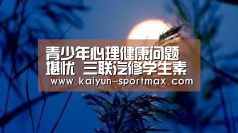 青少年心理健康问题堪忧 三联汽修学生素质养成计划促健康成长_开云体育直播(图4) 开云体育直播